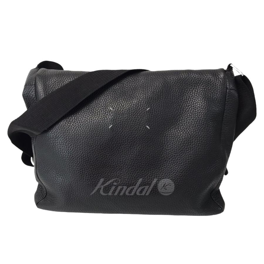 Maison Margiela 11 20SS レザーメッセンジャーバッグ ブラック Maison Margiela 11 20SS レザーメッセンジャーバッグ ブラック