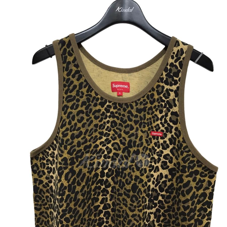 SUPREME 15SS 「Small Box Tank Top Leopard」レオパードタンクトップ ブラウン サイズ：S (原宿店) 22062｜kindal｜03