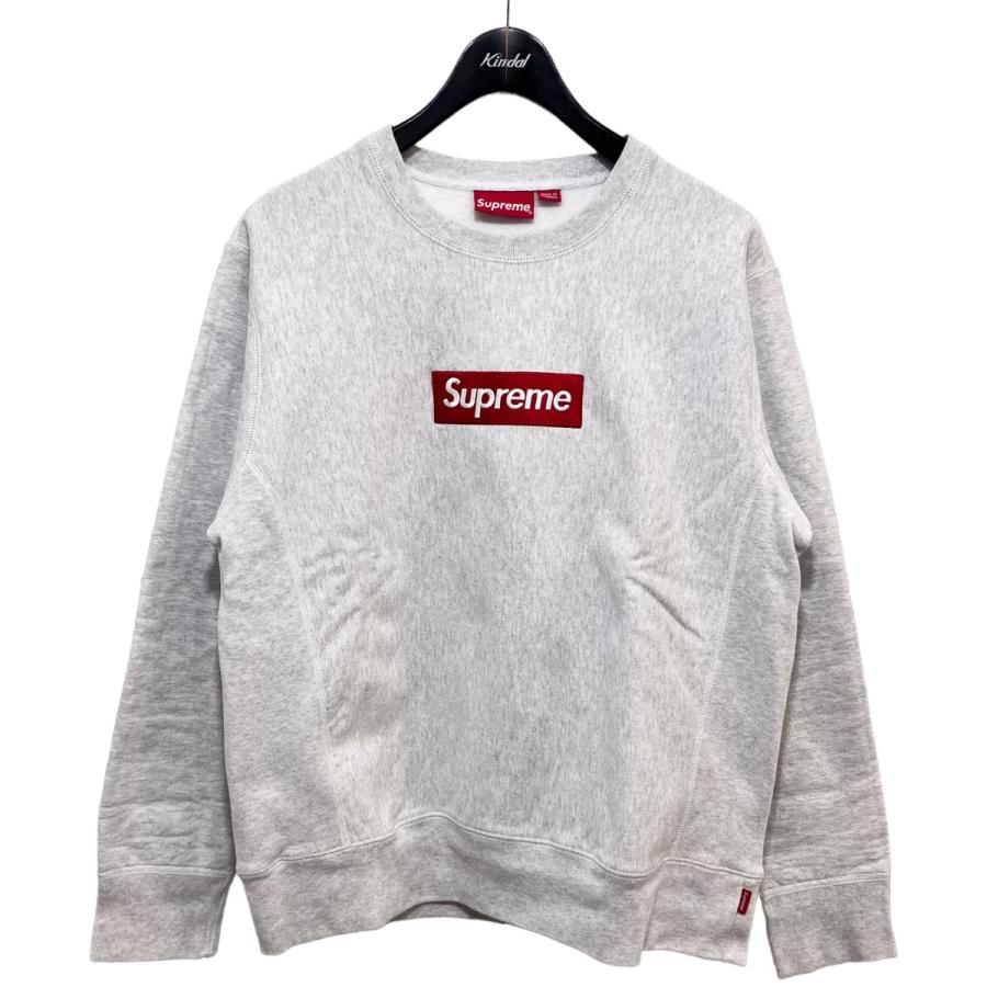 SUPREME 18AW BOX LOGO CREWNECK クルーネックスウェット アッシュ