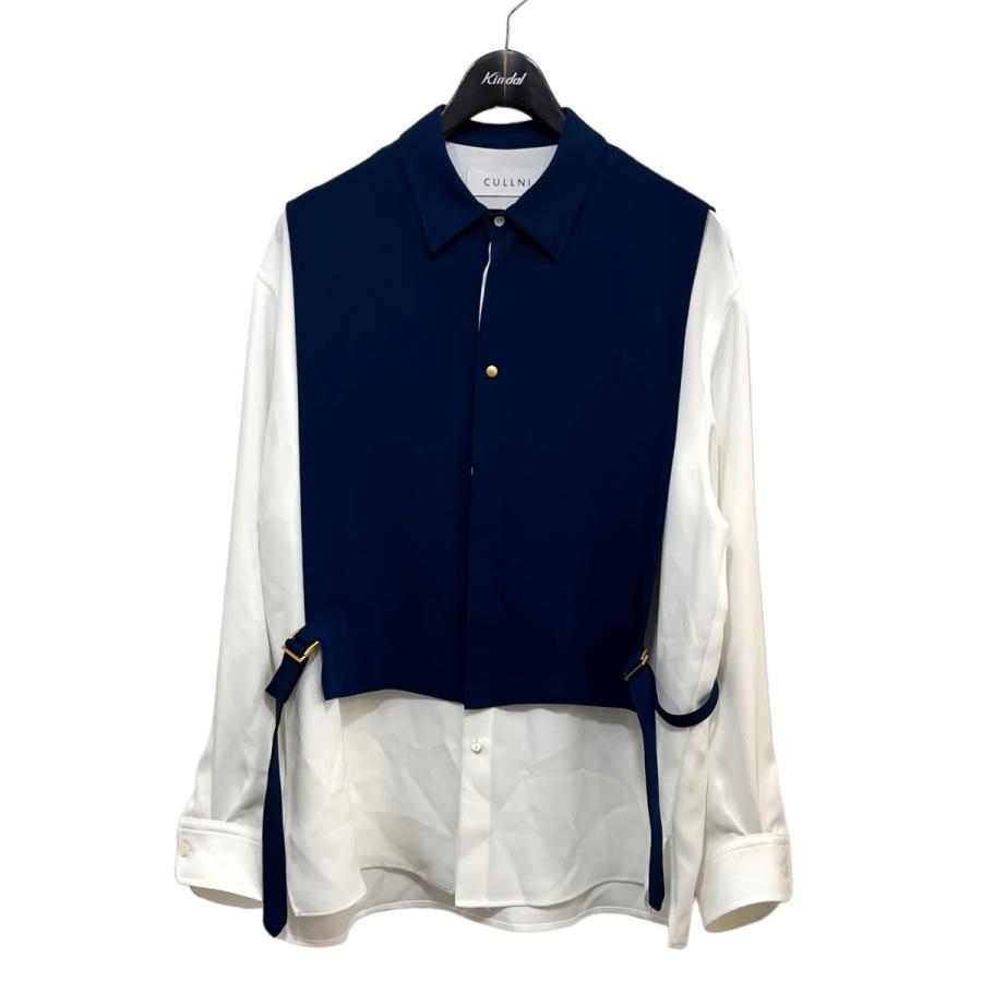cullni 21aw レイヤードベルトシャツ