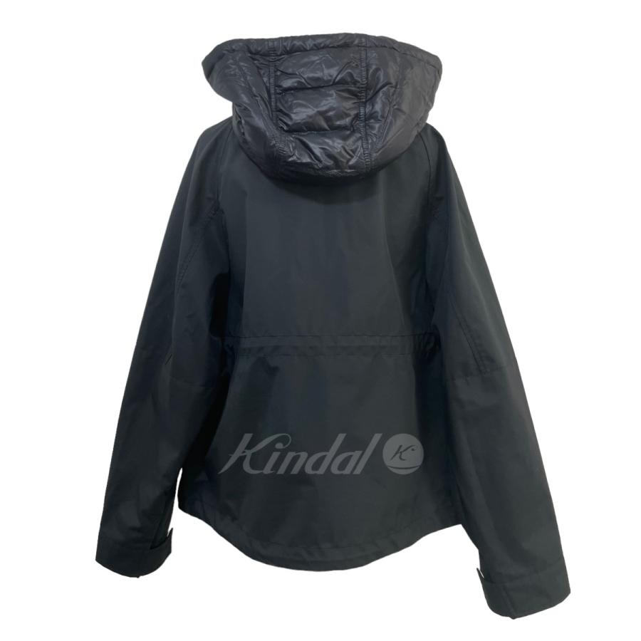 MONCLER 「AMONT」 ダウンパティングフード付Amontジャケット ブラック サイズ：1 (原宿店) 230226 :