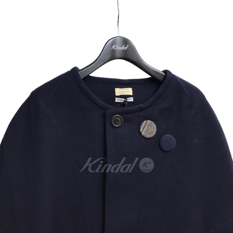 STEFAN COOKE 21AW ウールプリーツケープ ネイビー サイズ：S (原宿店)