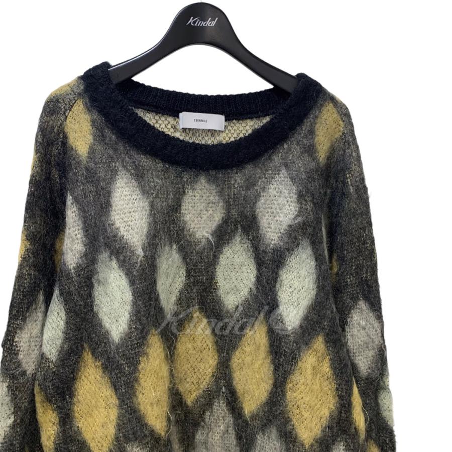 シュガーヒル SUGARHILL 20AW 「MOHAIR PYHCH KNIT」 モヘア混ダイア柄 