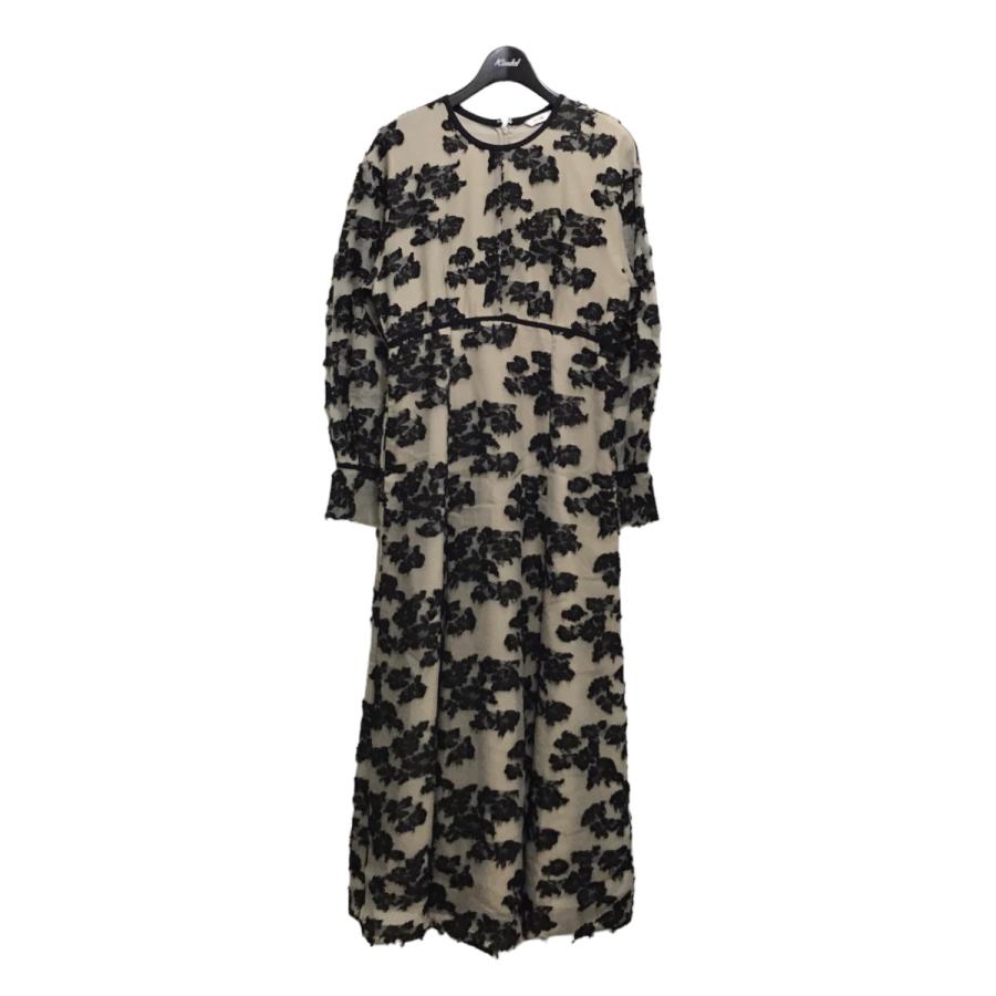 値下げ】CLANE 「FLOW FLOWER JACQUARD ONE PIECE」フローフラワー  