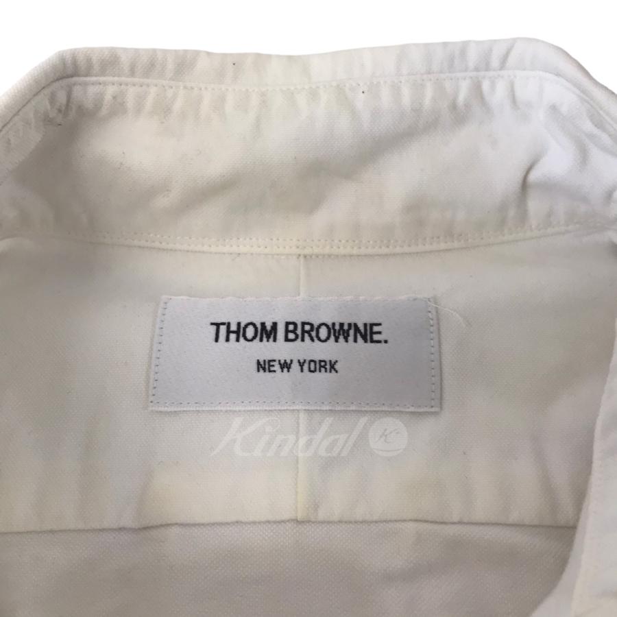 トム・ブラウン THOM BROWNE オックスフォードシャツ MWL001AW5259 ホワイト サイズ：1｜kindal｜07