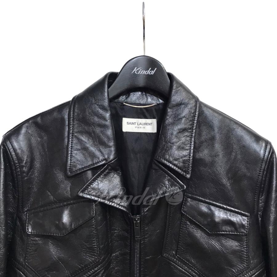 SAINT LAURENT PARIS 20SS オペラウォッシュ レザージャケット SAINT LAURENT PARIS 20SS オペラウォッシュ レザージャケット