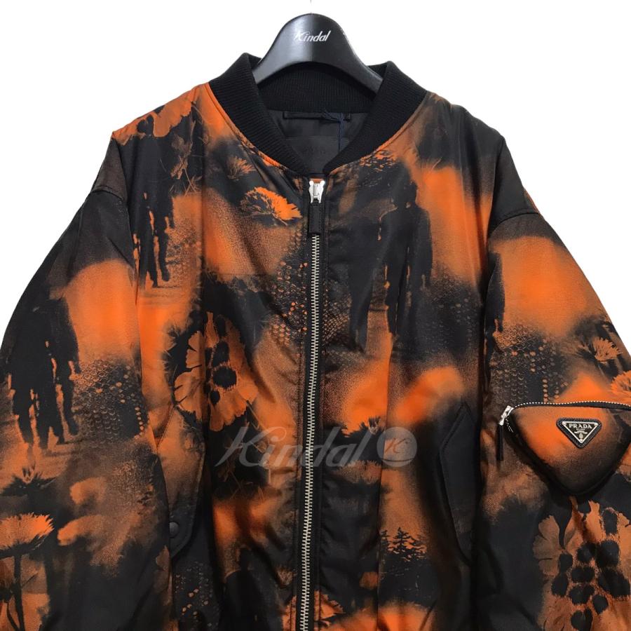 値下げ】PRADA 22SS リナイロンボンバージャケット SGB903 オレンジ 