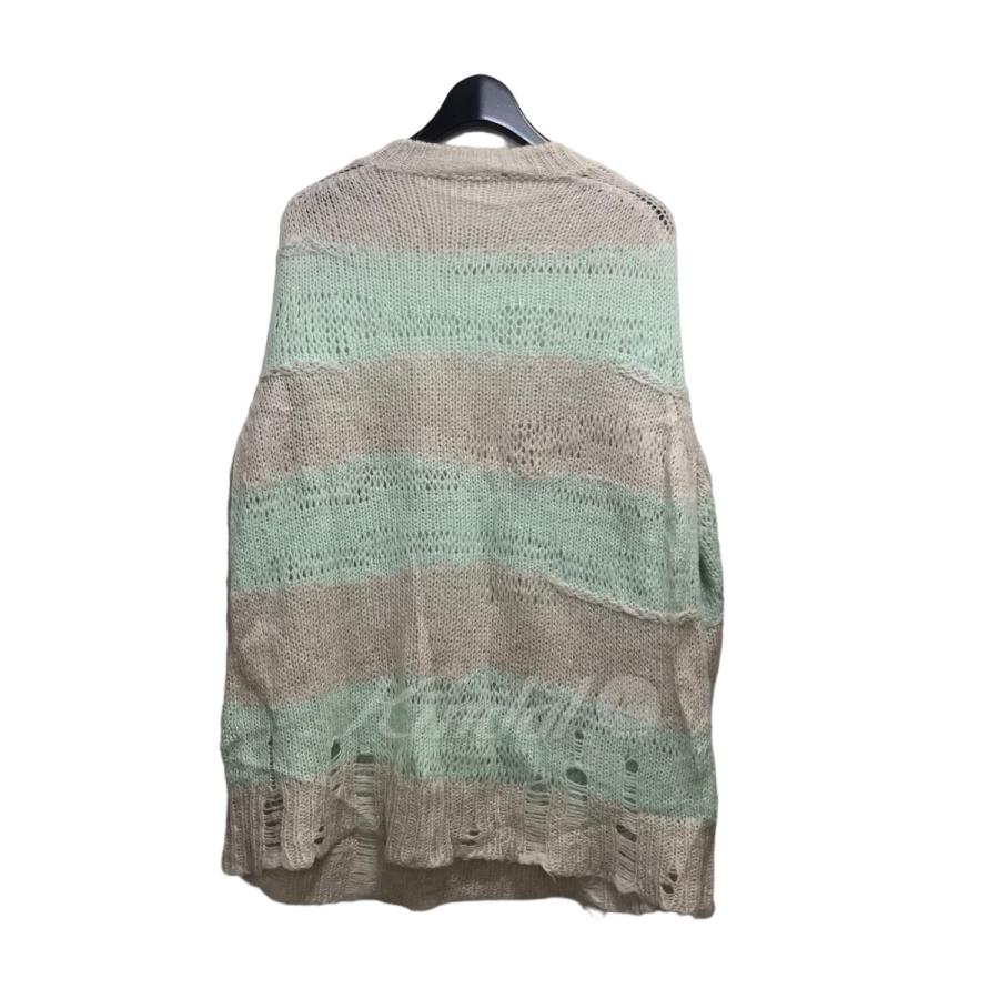 ACNE STUDIOS ダメージクルーネックセーターFN-WN-KNIT000347 ベージュ 