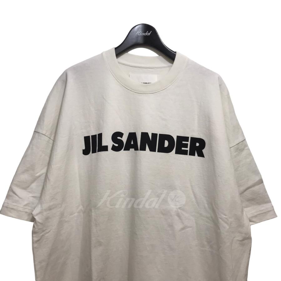 ジルサンダー JIL SANDER 23SS オーバーサイズロゴＴシャツ J21GC0001 J45148 ホワイト サイズ：M｜kindal｜02