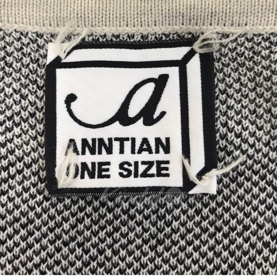 値下げ】ANNTIAN ニット ホワイト×ブラック サイズ：F (原宿店  