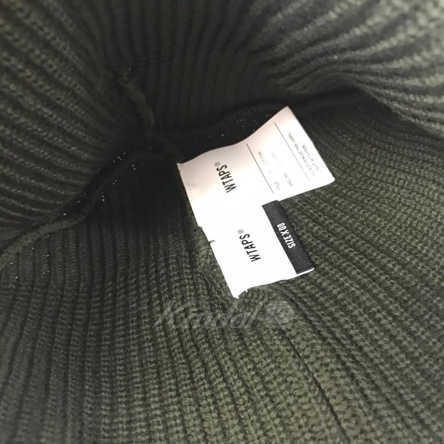 ダブルタップス WTAPS 23AW 「BEANIE 03」ニットキャップ 232MADT-HT03 カーキ｜kindal｜04