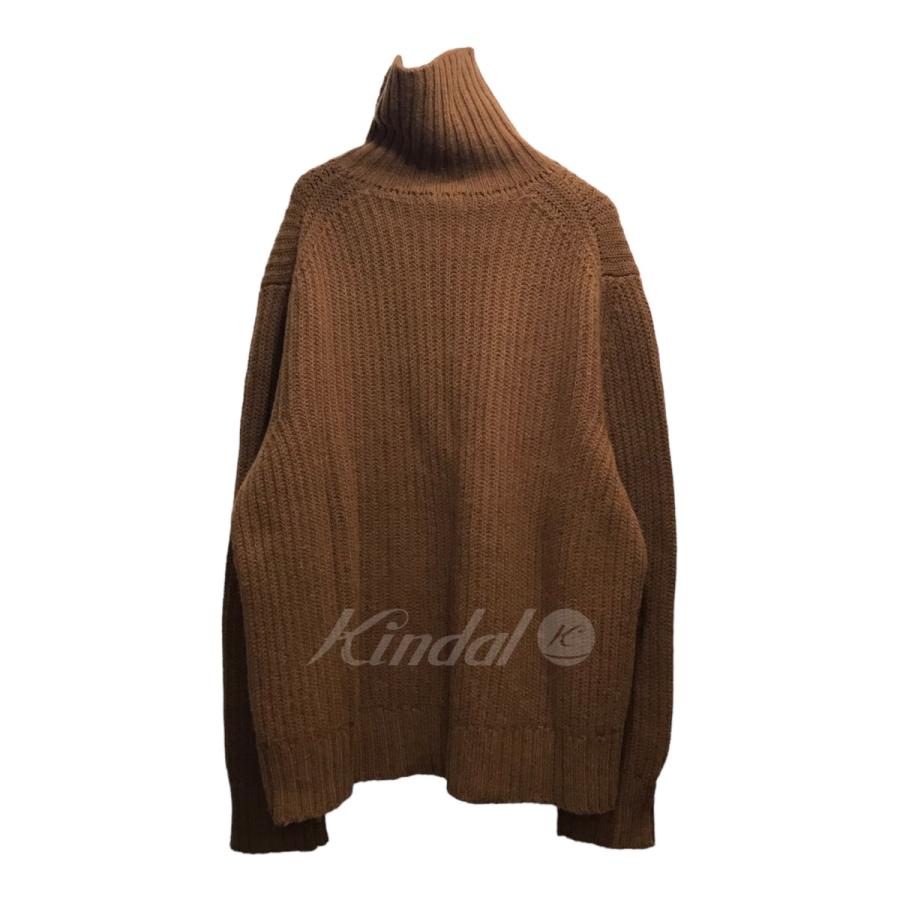 値下げ】BED J．W． FORD タートルネックニット 21AW-B-KN04 ブラウン 