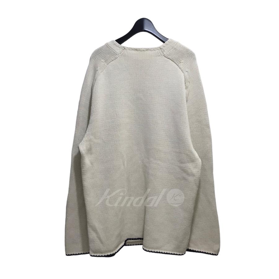 HEUGN / ミドルゲージコットンロールネックニット・セーター/1/コットン/ホワイト/KNITWEAR 010 値下げ】HEUGN 22AW ミドルゲージコットンロールネックニット