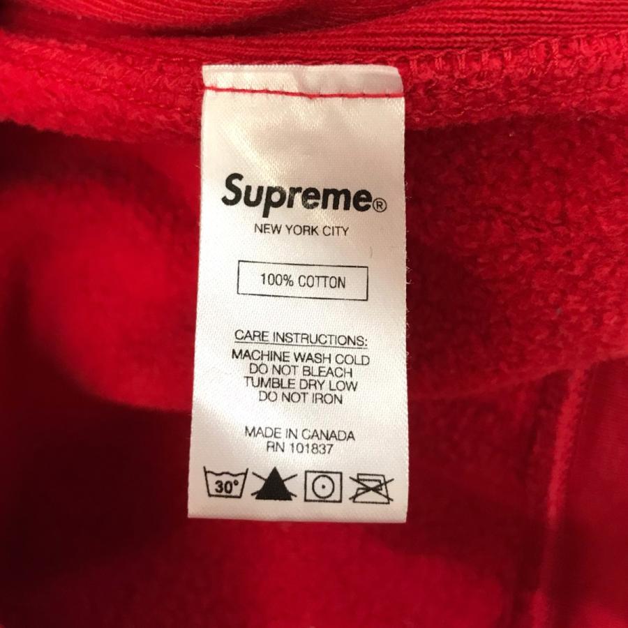 Supreme 【値下げ】Supreme Sロゴプルオーバーパーカー レッド サイズ 