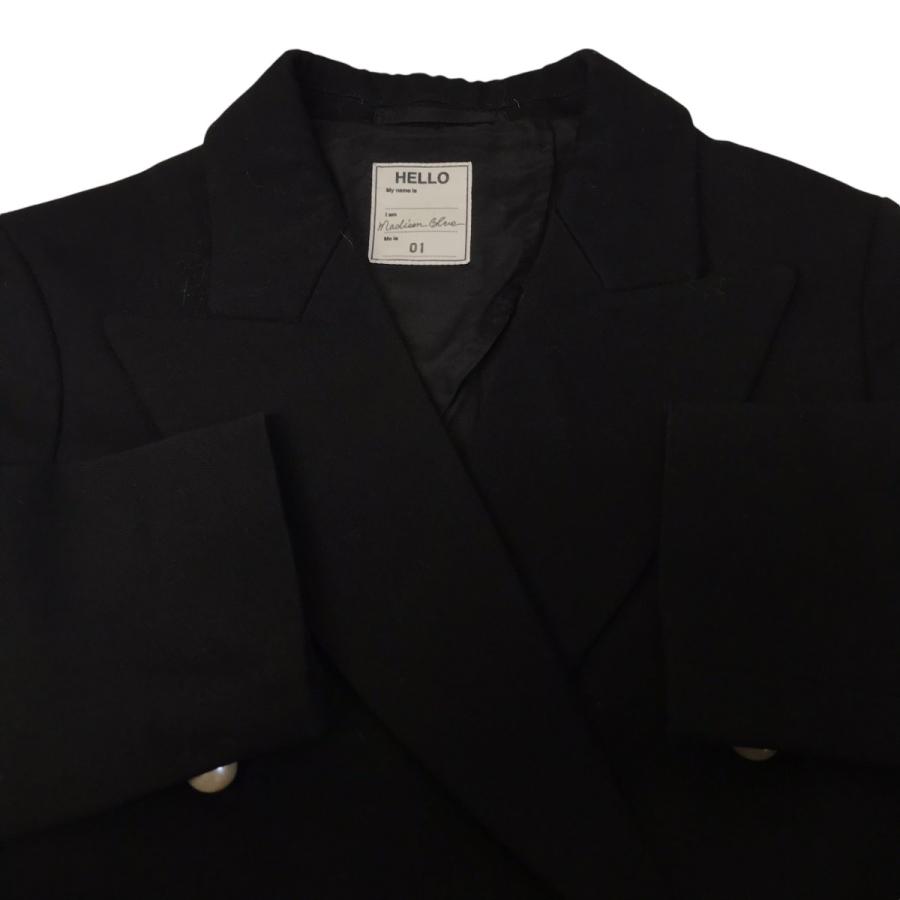 MADISON BLUE 【値下げ】MADISON ピークドラペルダブルコート ブラック  