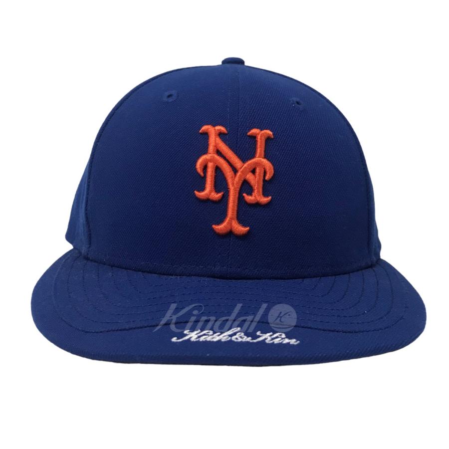 NEW ERA 【値下げ】NewEra×KITH ロゴキャップ ブルー サイズ：7 1／2 