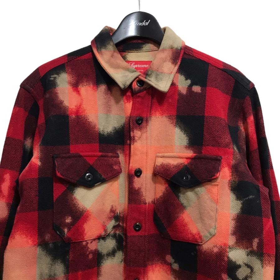 シュプリーム Supreme Bleached Buffalo Heavyweight Shirt ブリーチ 