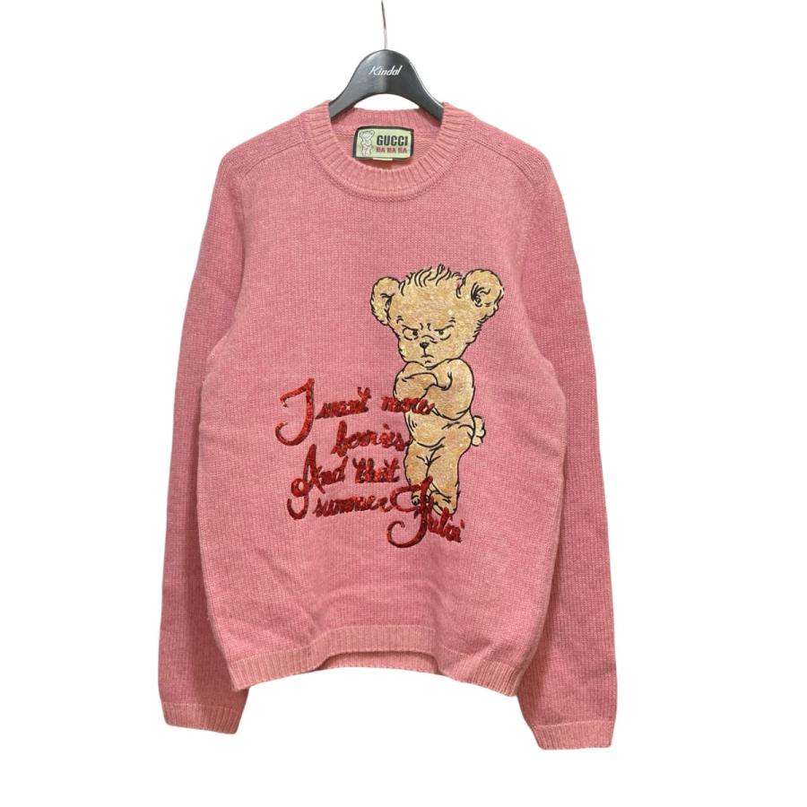 GUCCI 【値下げ】GUCCI スパンコール カシミヤ×ウール ニット セーター 