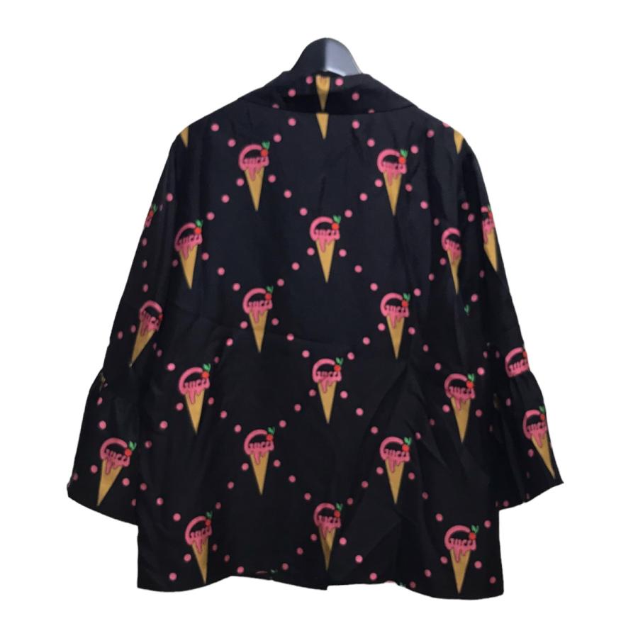 GUCCI / アイスクリームプリント シルクシャツ - 五分丈・七分丈