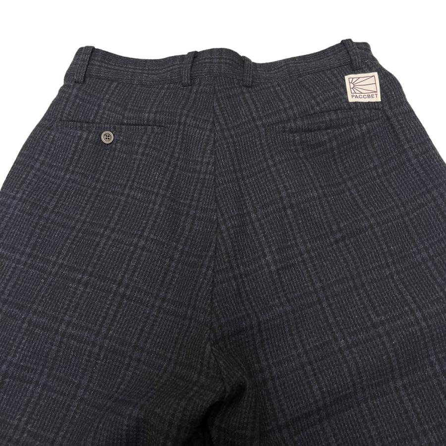 ラスベート PACCBET チェックウールパンツ PACC11-B003-P009 ネイビー 
