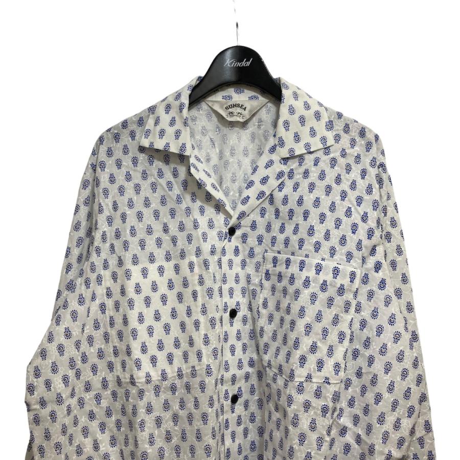 sunsea ブロックチェックメルトンレザージャケット