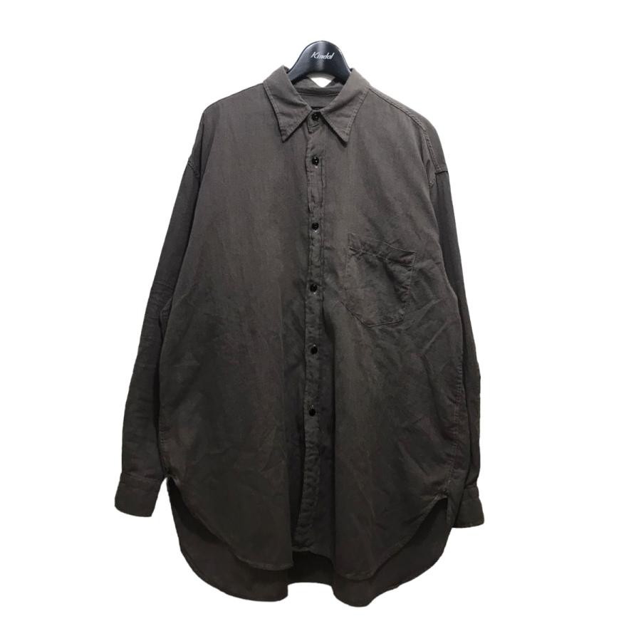 コモリ COMOLI 24SS ヨリ杢 ワークシャツ Z01-02004 グレー サイズ：2 