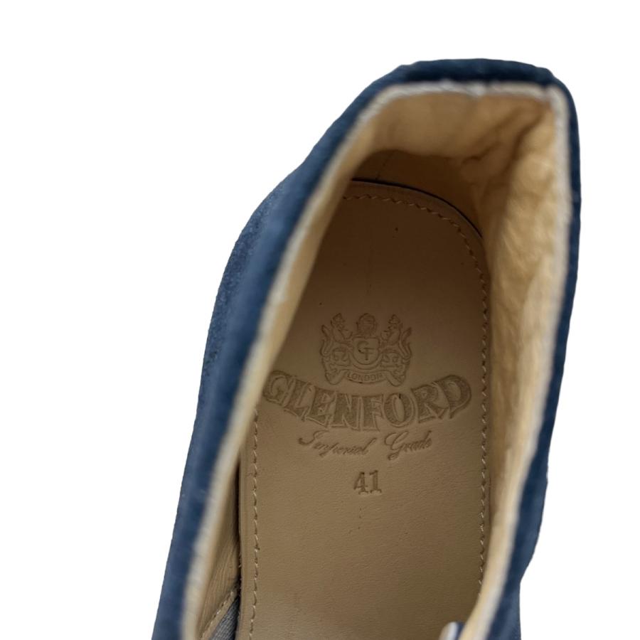 値下げ】GLENFORD スウェードチャッカブーツ ネイビー サイズ：41