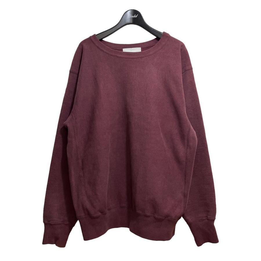シュガーヒル SUGARHILL 23AW クルーネックスウェット バーガンディー 