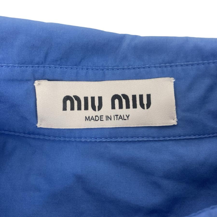 miu miu（ミュウミュウ） ポプリン シャツ MK1626 10RG ブルー サイズ