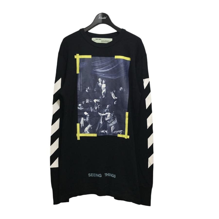 off white オフホワイト OFFWHITE プリントロングカットソー 