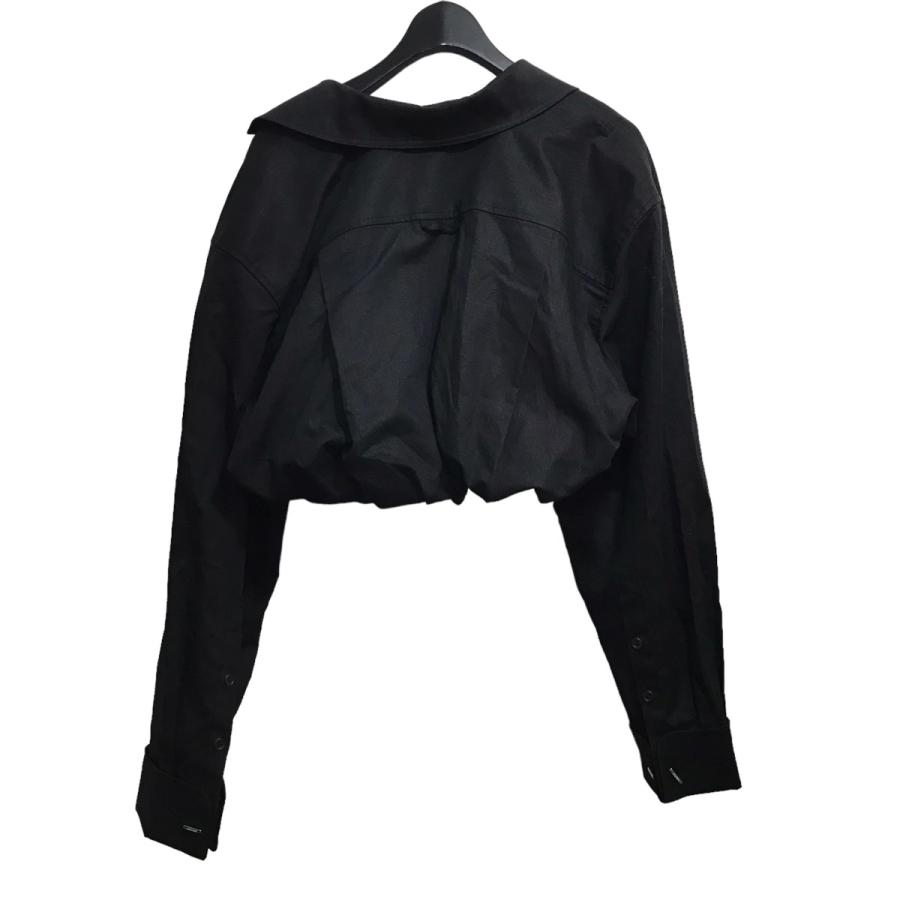 ジャックムス JACQUEMUS クロップドシャツ ブラック サイズ：36 