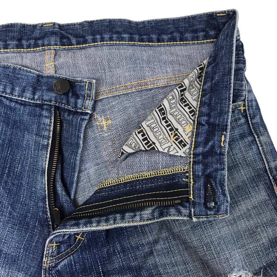 ナンバーナイン NUMBER (N)INE 04AW ダメージ加工マルチワッペンデニム  