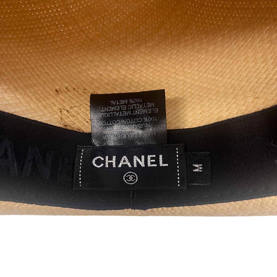 CHANEL（シャネル） 【値下げ】CHANEL ストローハット ベージュ サイズ