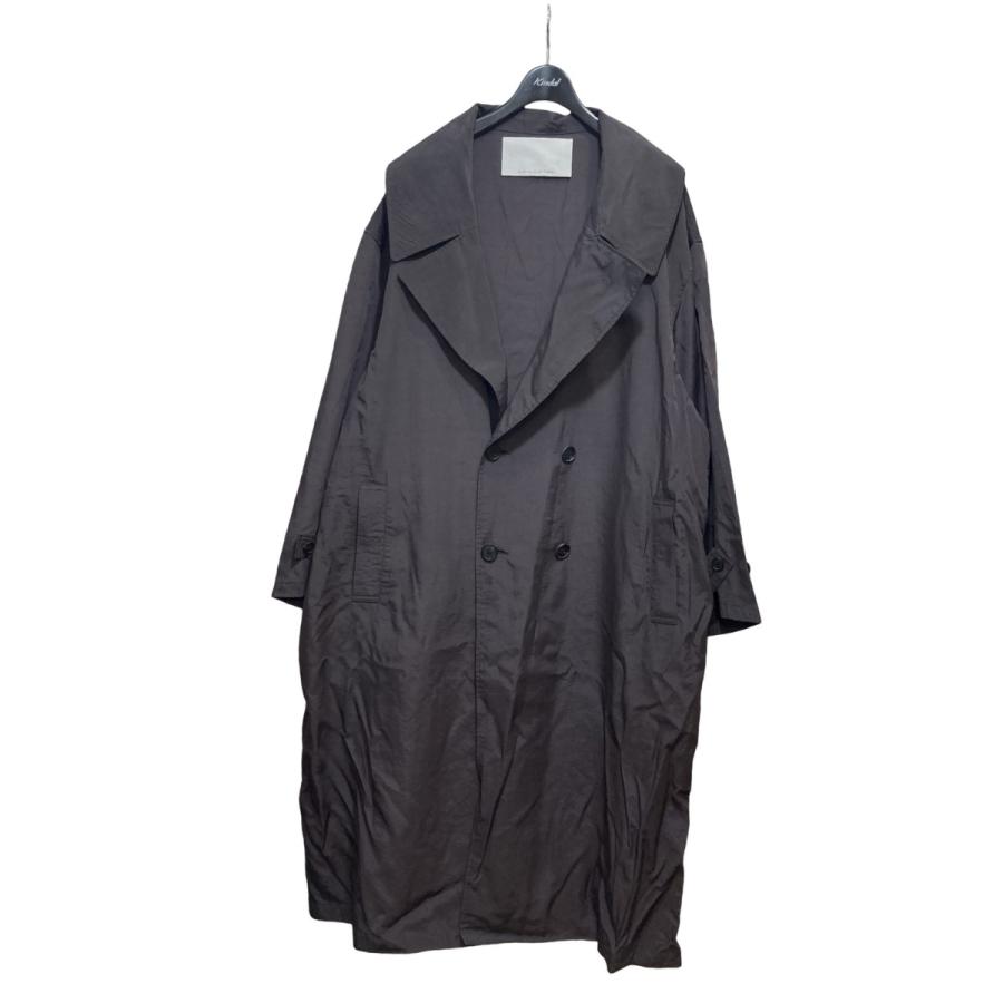 値下げ】NONNOTTE ナイロントレンチコート N-24S-042 ブラウン サイズ 