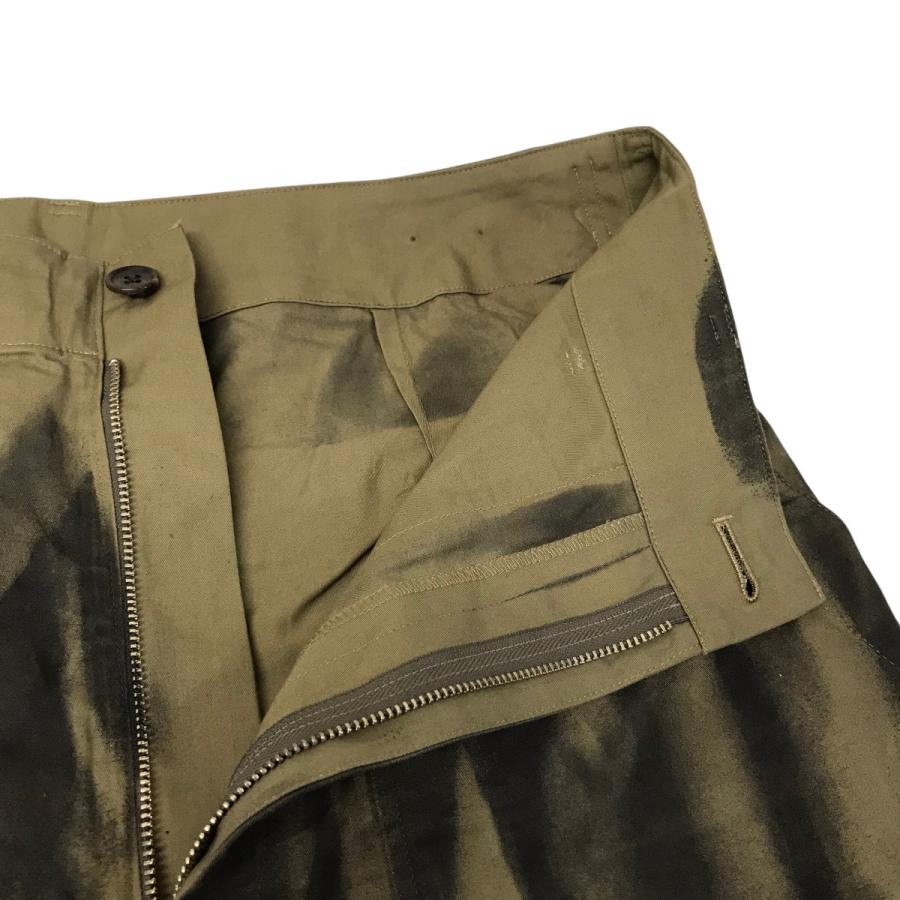 YOAK ヨーク YOKE スプレーペイントパンツ YK24SS0702P カーキ サイズ 