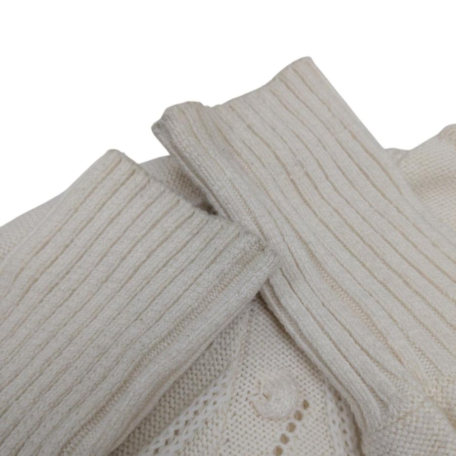 Mame Kurogouchi / マメクロゴウチ | Bubble Pattern Cropped Knitted Cardigan カーディガン | 1 | アイボリー | レディース マメクロゴウチ mame kurogouchi バブルパターン クロップド ニット