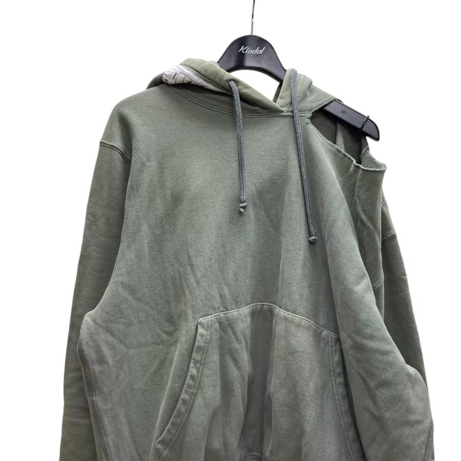 値下げ】VETEMENTS×Champion チャンピオン オープンショルダーフーディ 