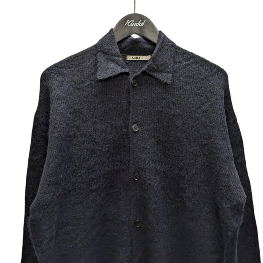 AURALEE オーラリー 24AW BABY SURI ALPACA SHEER KNIT SHIRT