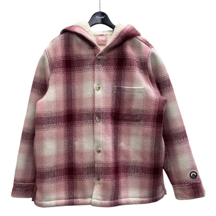 KITH キス 21AW Hooded Ginza ボアジャケット 21-020-060-0010 ピンク 