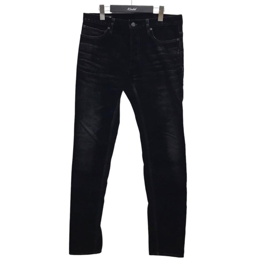 MINEDENIMマインデニムベルベットデニムスリムフレア5ポケット 32インチ