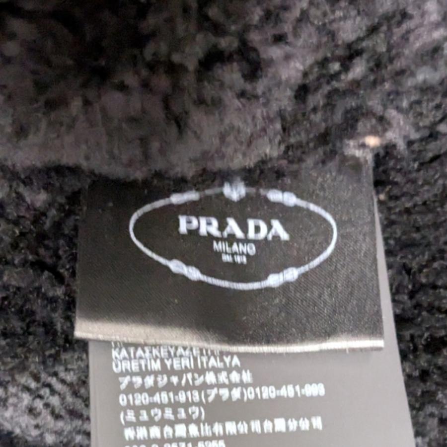 プラダ PRADA ムートンレザージャケット ブラウン サイズ：40の画像