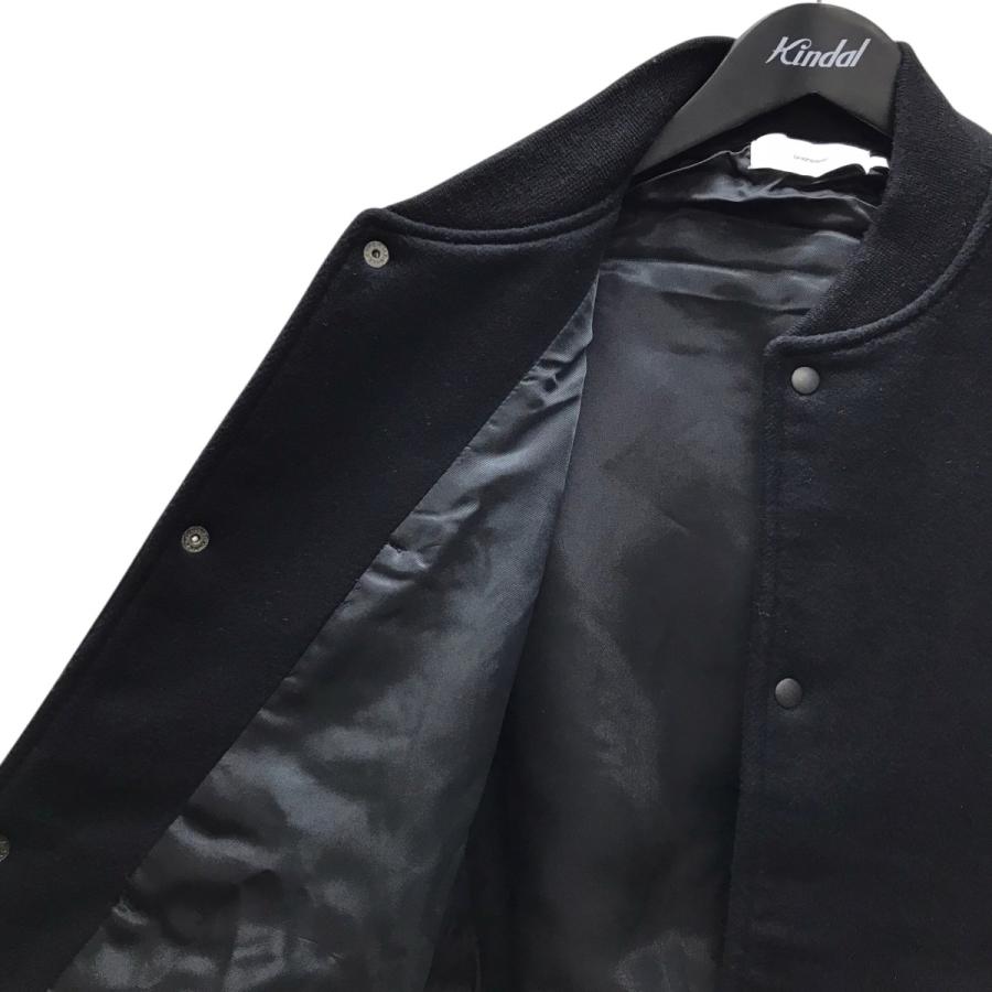 Graphpaper ブラック スタジャン Graphpaper (グラフペーパー) Light Melton Stadium Jacket / ライト