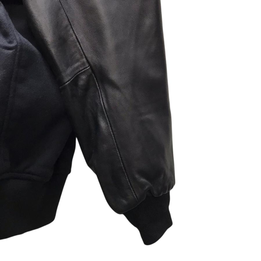 グラフペーパー Graphpaper 23AW Light Melton Stadium Jacket