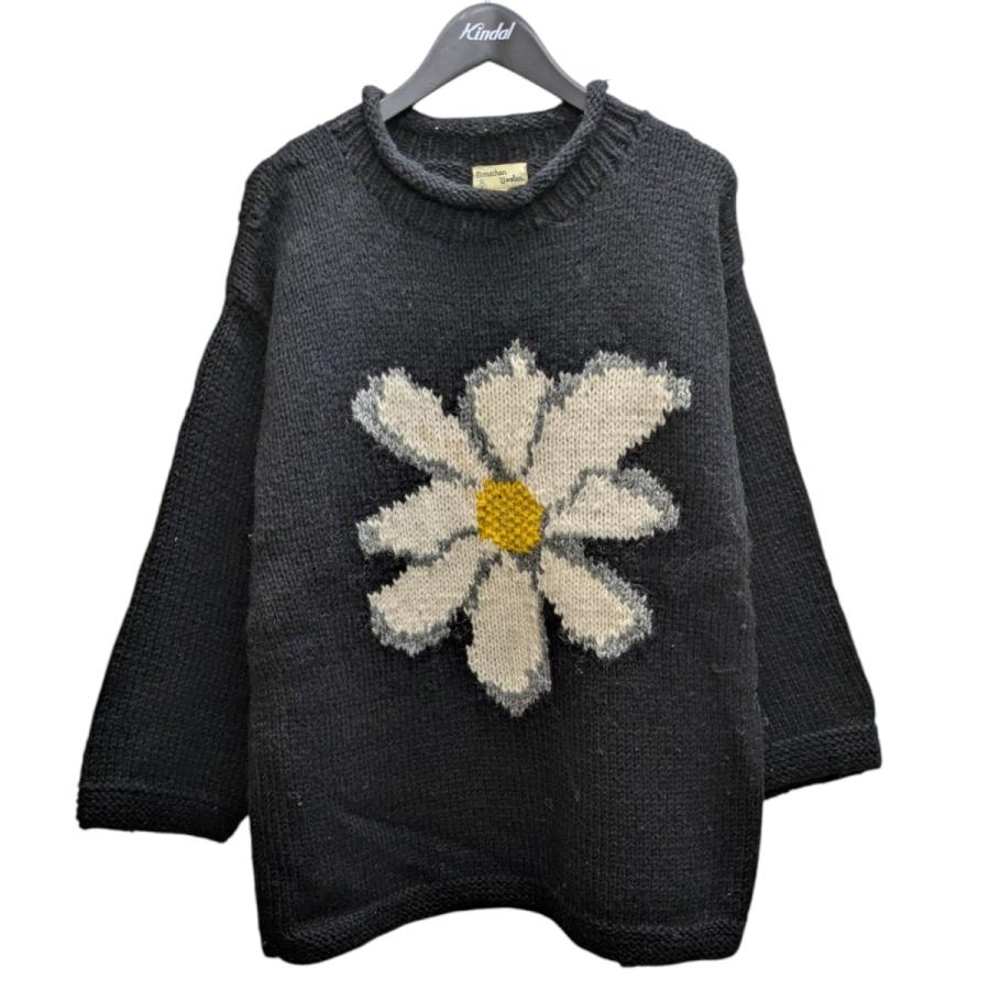 値下げ】mcmachan woolen フラワーモチーフニット ブラック サイズ