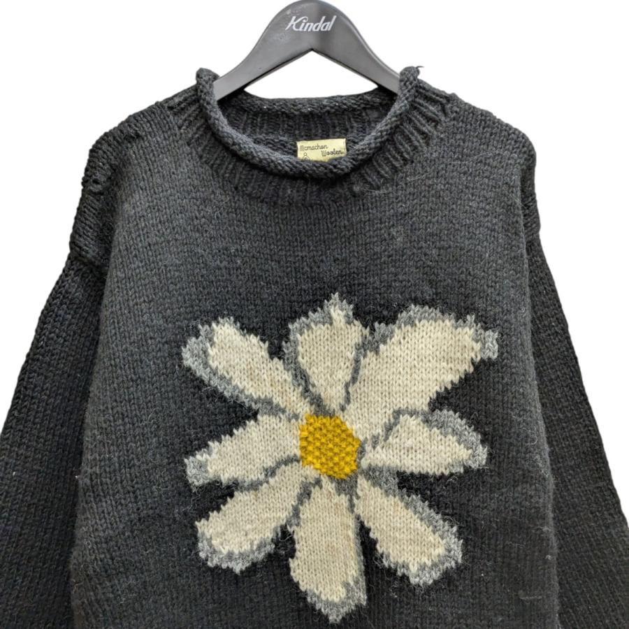 MCMACHAN WOOLEN◇フラワーニット/ニット・セーター(厚手)/-/ウール/BRW//