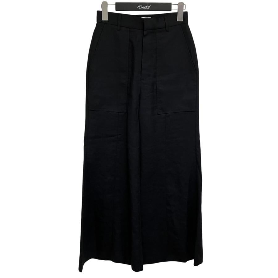 AKIRANAKA ニット フレアパンツ 黒 size2 アキラナカ ブラック