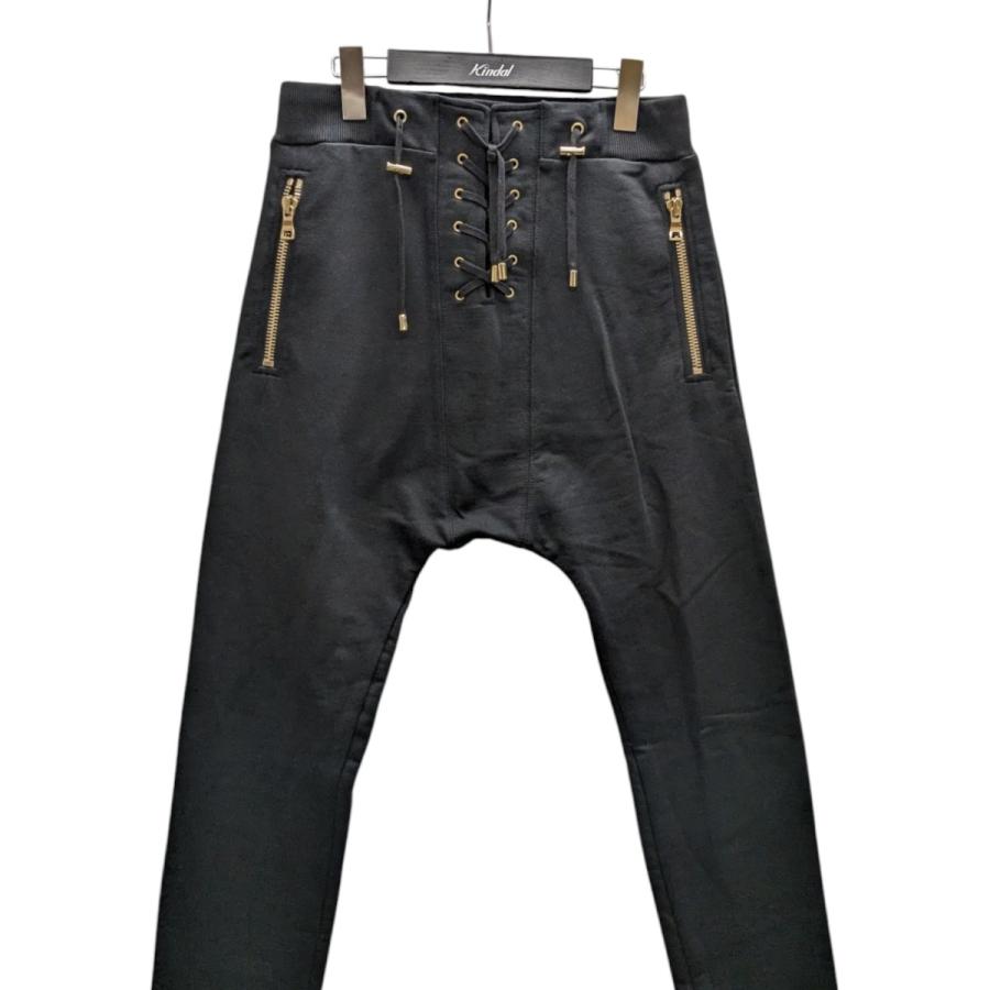 BALMAIN バルマン サルエルパンツ S7H5027 JO43 ブラック サイズ