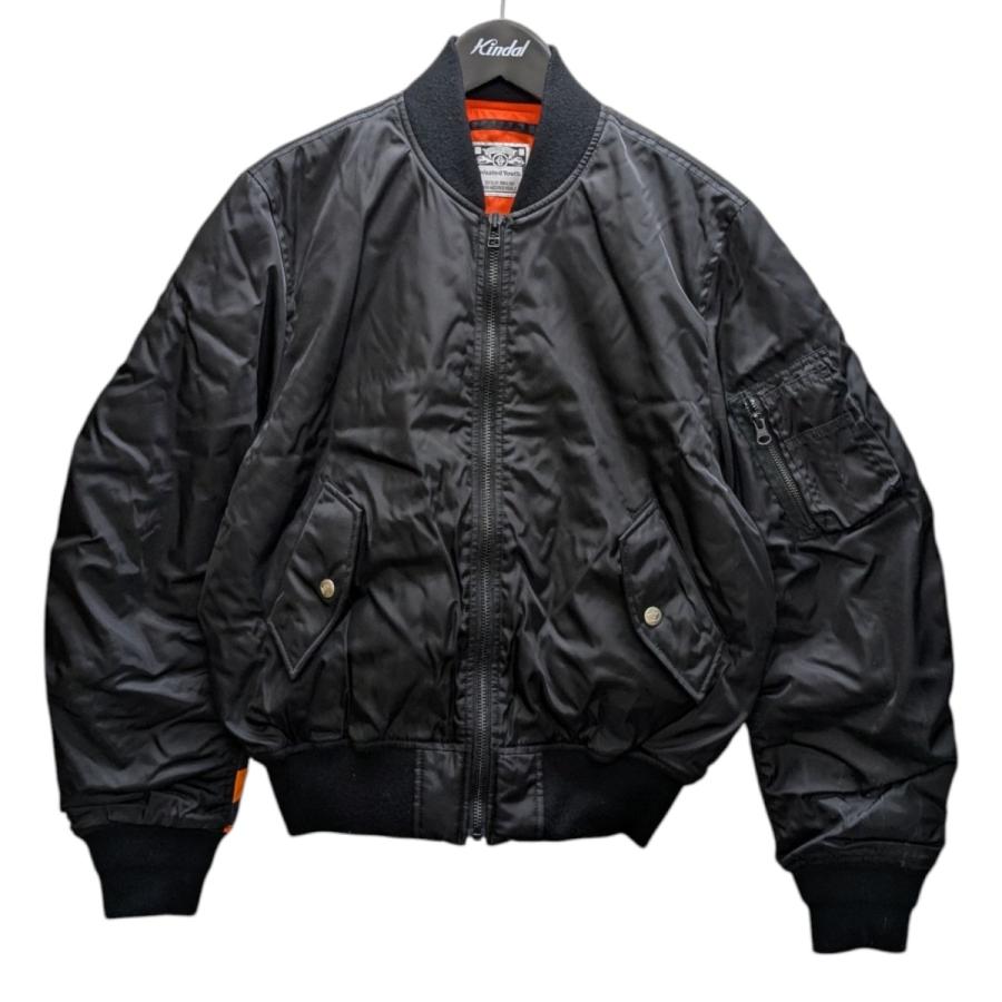 Wasted Youth 黒ジャケット W.Y. Sサイズ Wasted Youth ウェイステッドユース Wasted Youth MA-1ジャケット