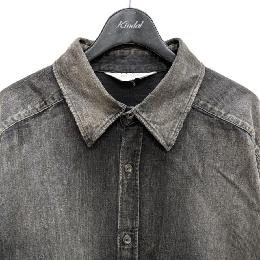 値下げ】ANCELLM 24AW DRESS DENIM SHIRT デニムシャツ グレー