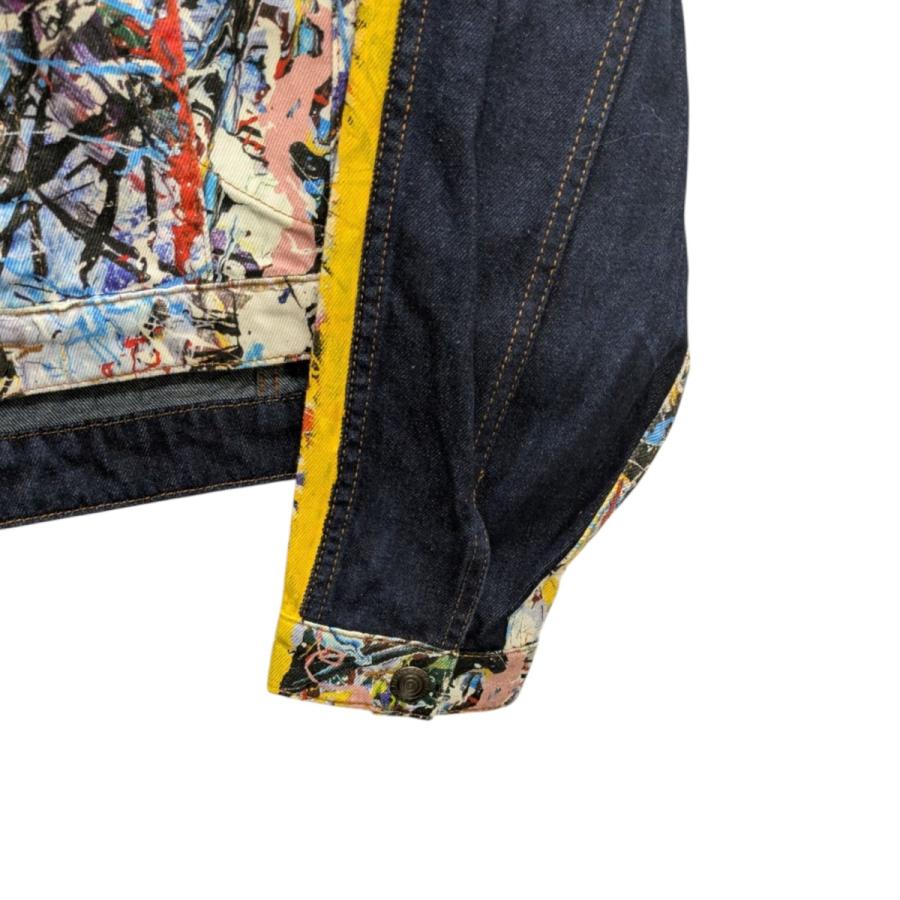 メンズ charlesjeffrey ペイントデニム